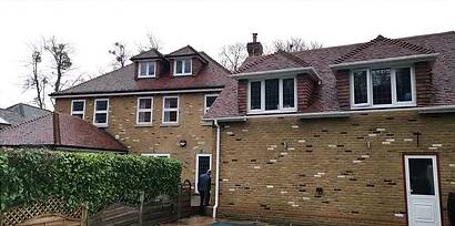 gutter cleaning on town houses