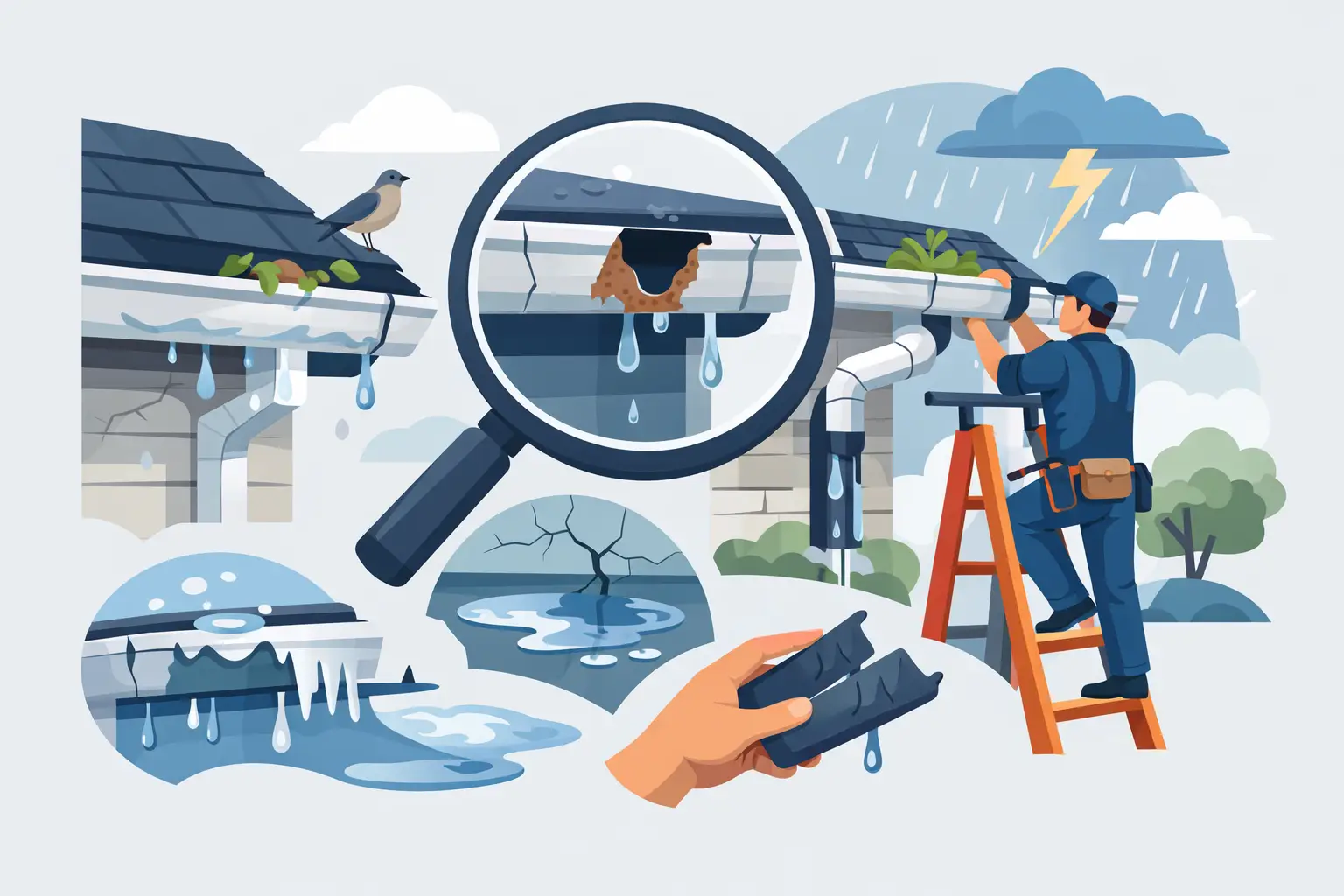 9 Signs Gutters Need Repair Fast