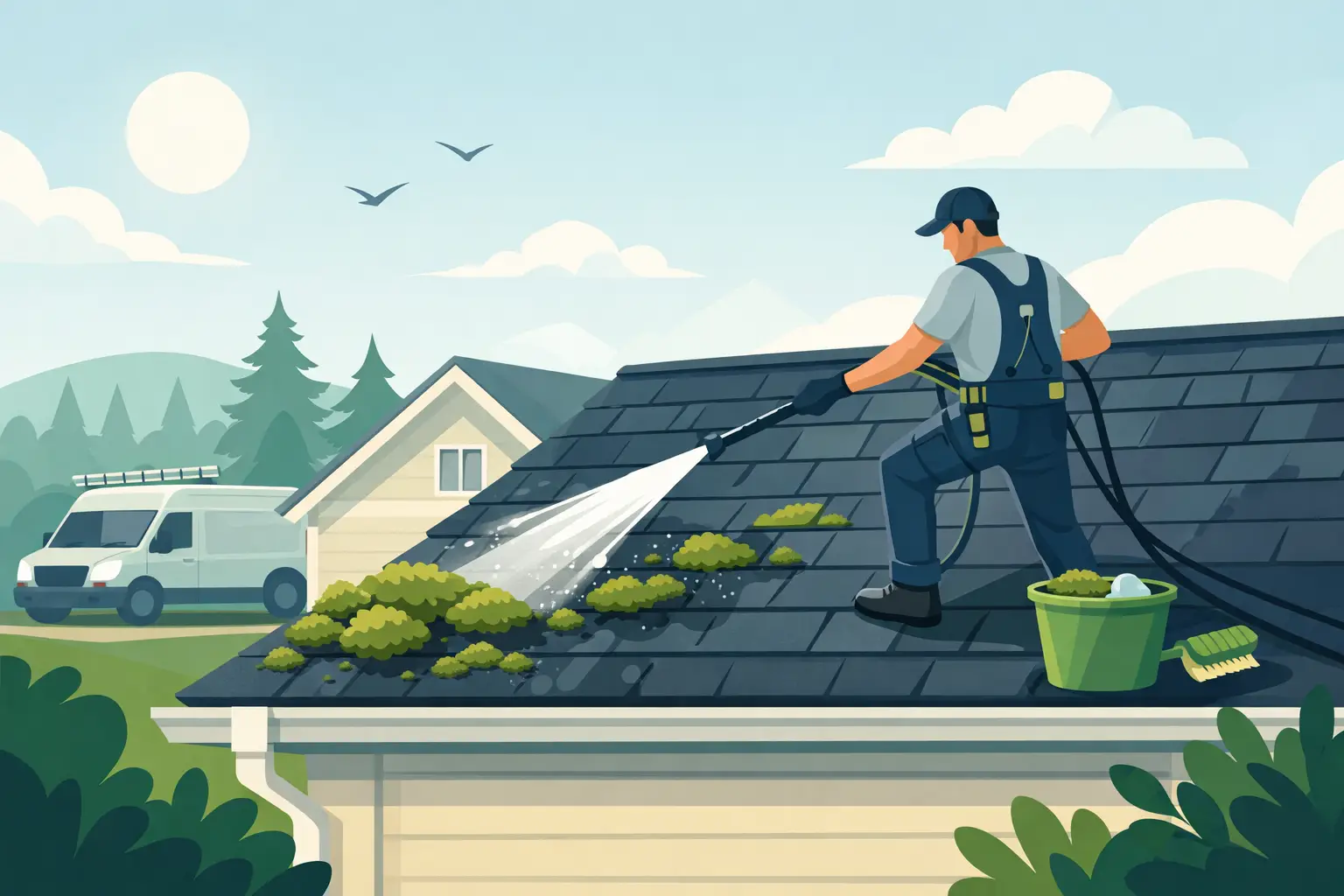 Roof Moss Removal Service Done Right