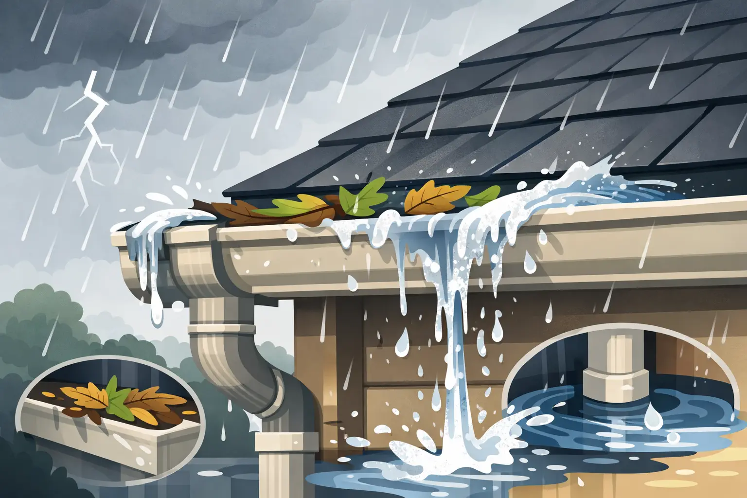 What Causes Overflowing Gutters?