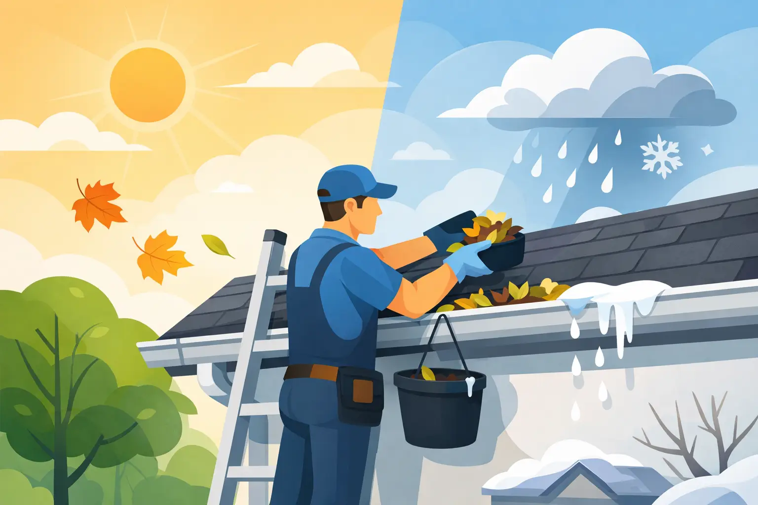 Best Time to Clean Gutters