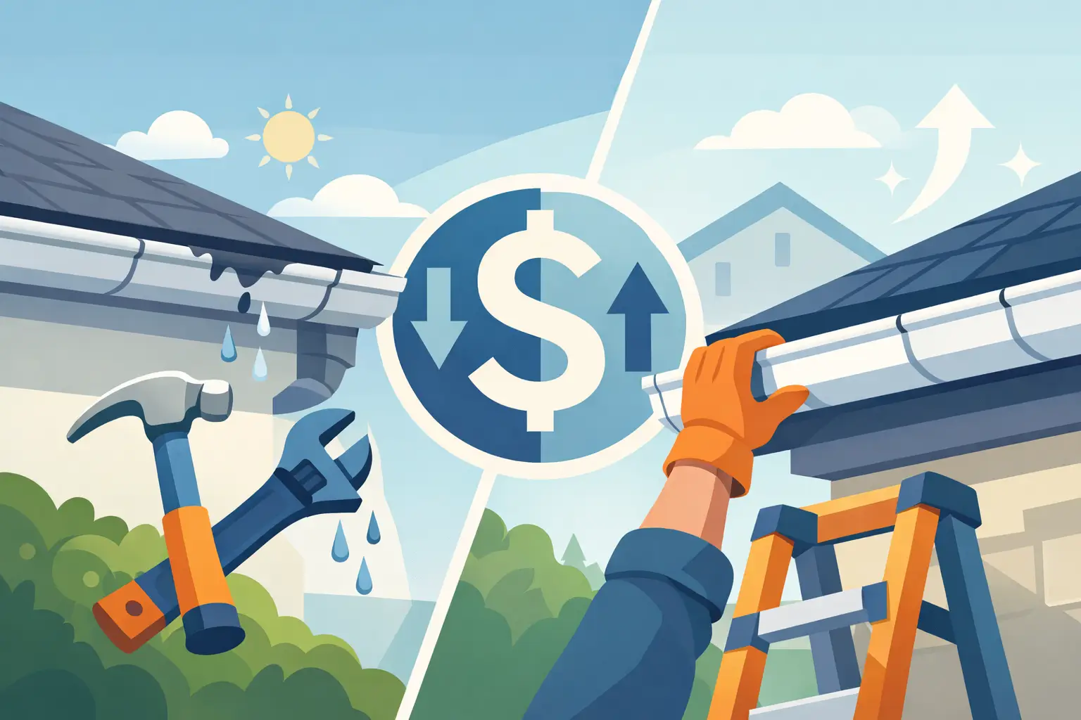 Gutter Repair vs Replacement: What Pays Off?