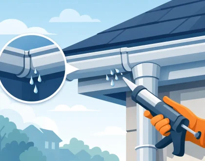 How to Fix Leaking Gutter Joints