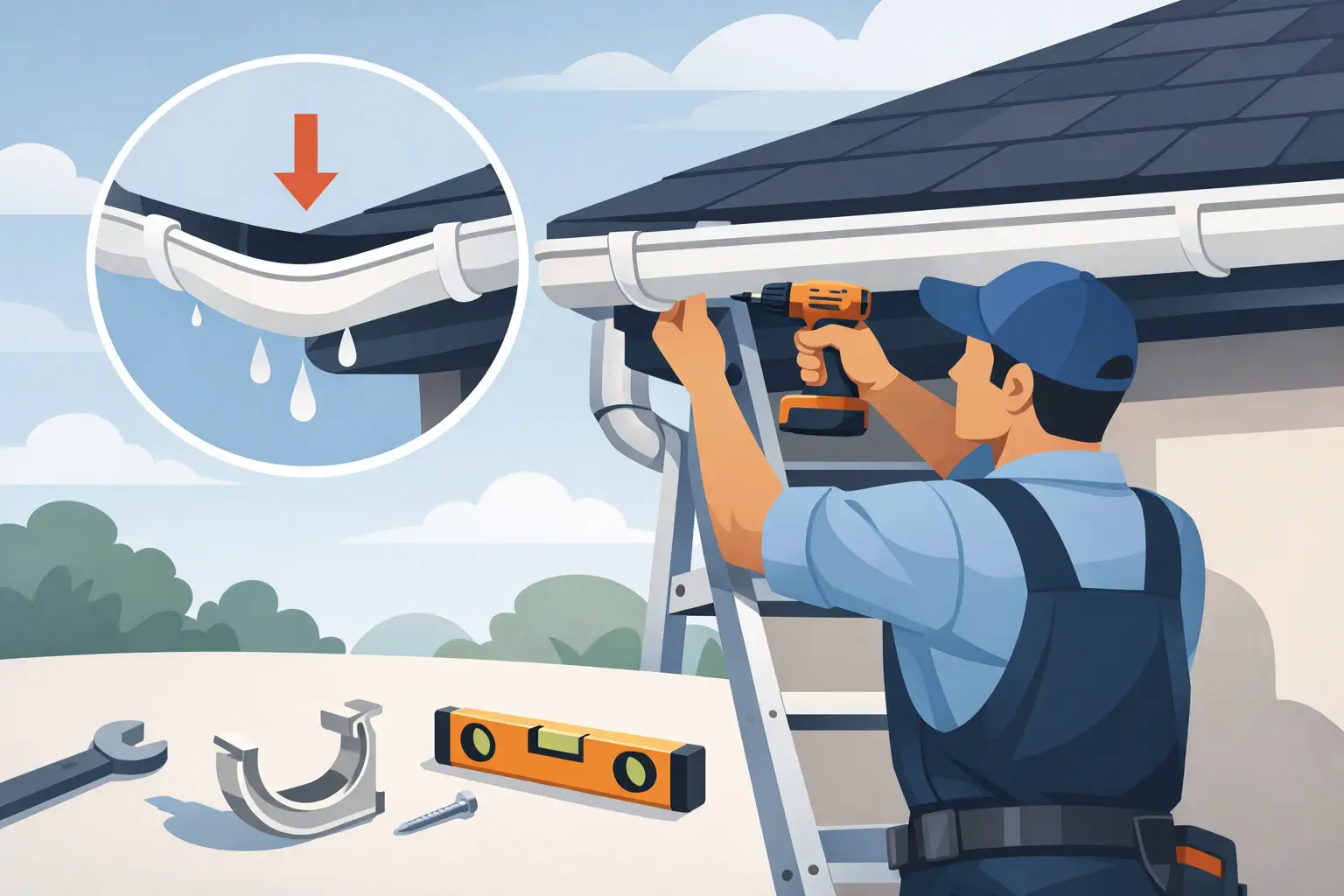 How to Fix Sagging Guttering Properly
