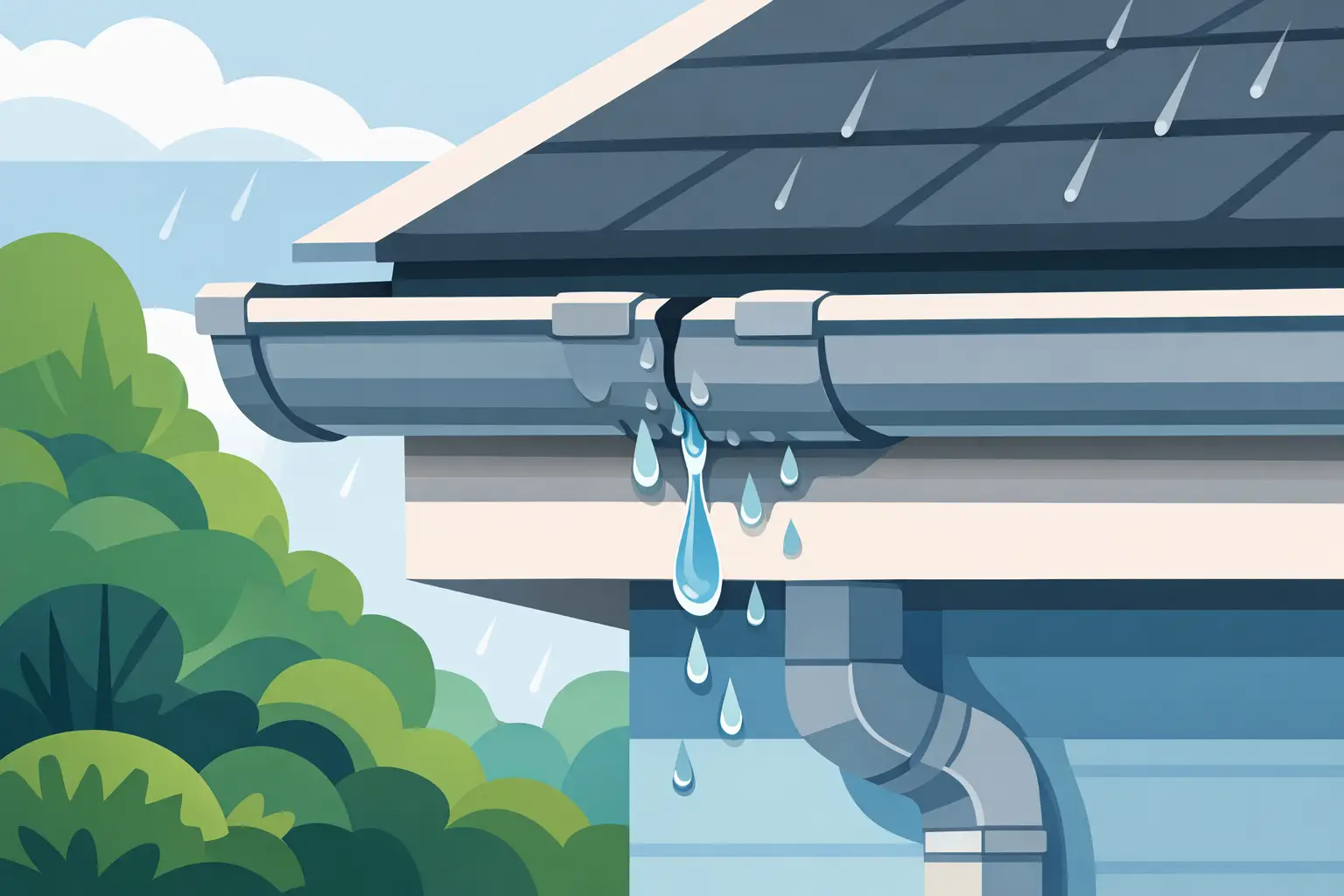 Why Are Gutters Dripping From the Joints?