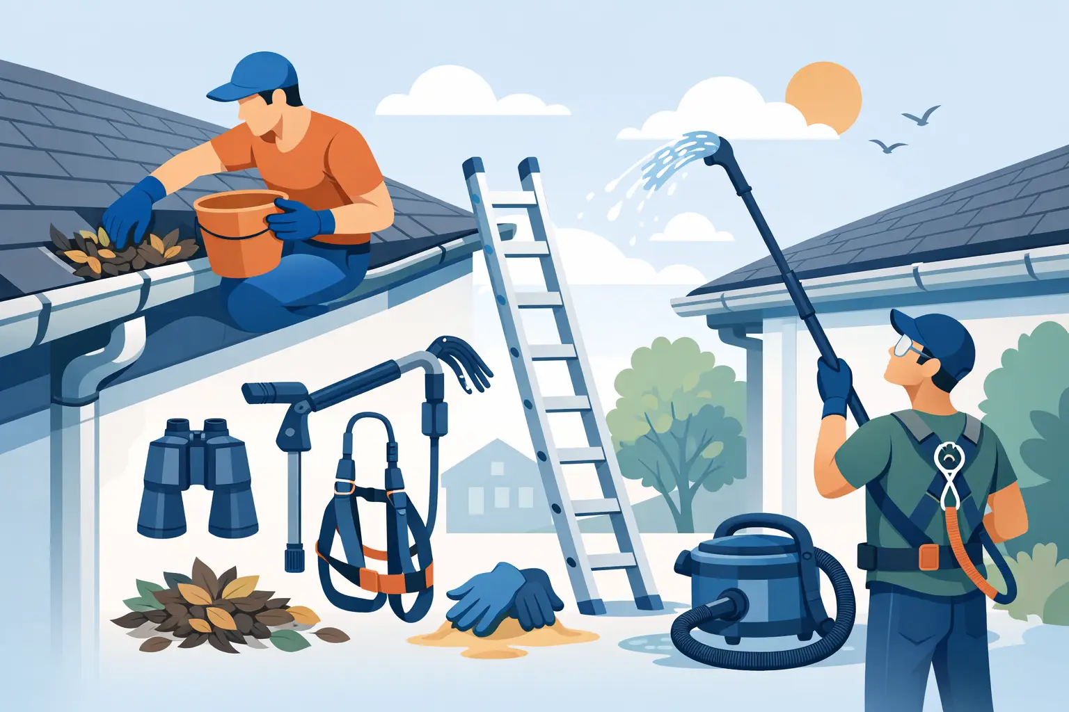 7 Best Ways to Clean Gutters Safely at Home