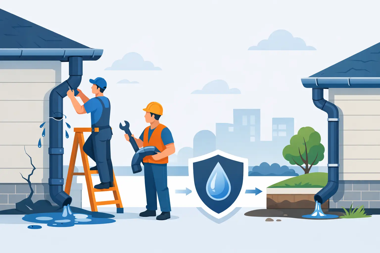 Downpipe Repair Methods That Stop Water Damage