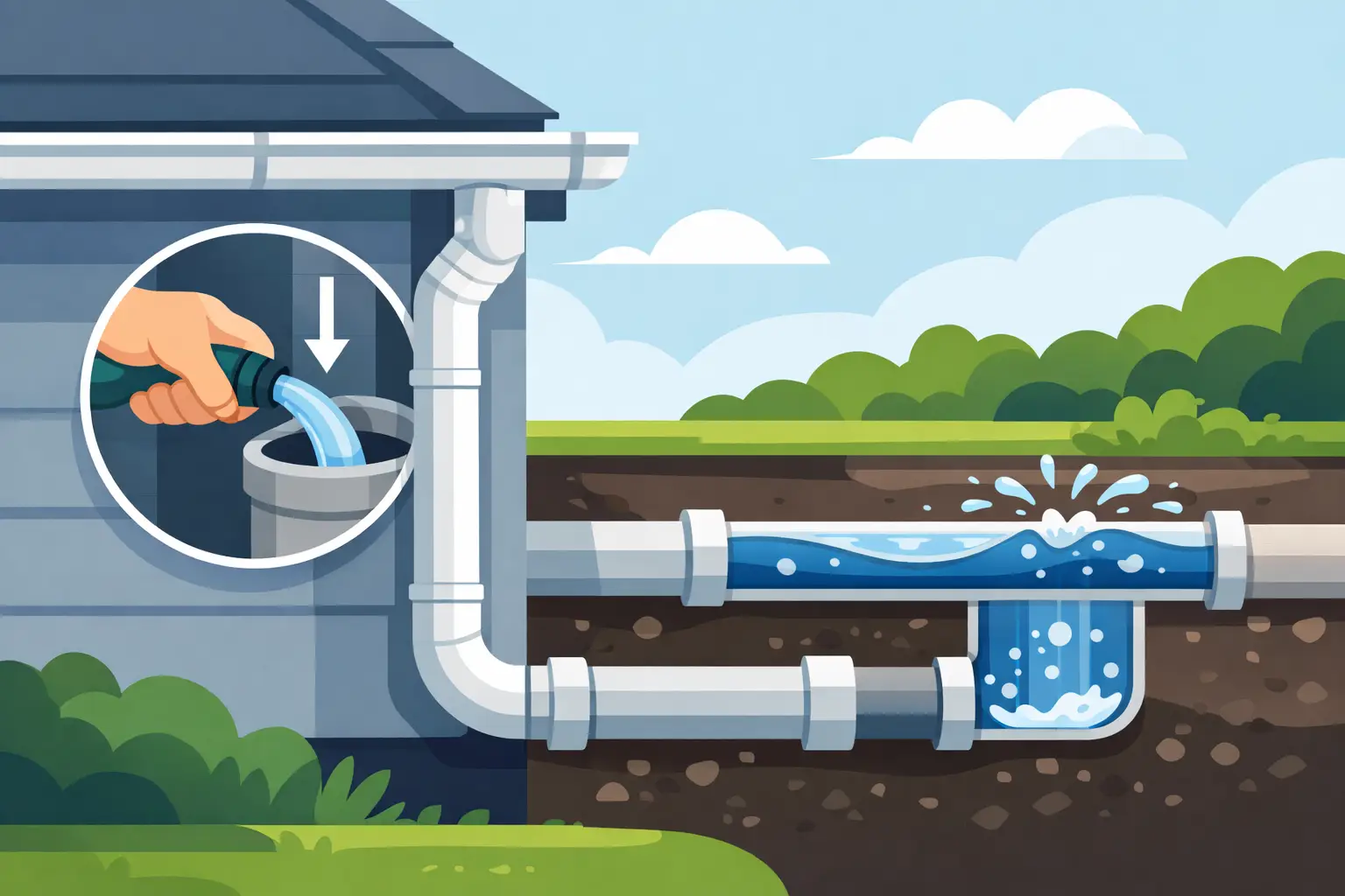 How to Check Downpipe Flow Before Water Backs Up