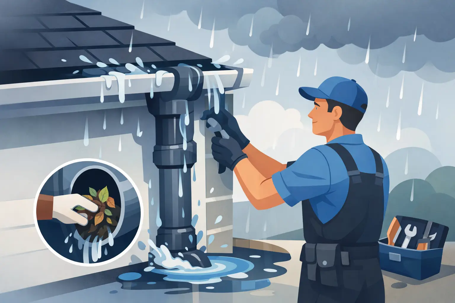 How to Fix Overflowing Downpipes