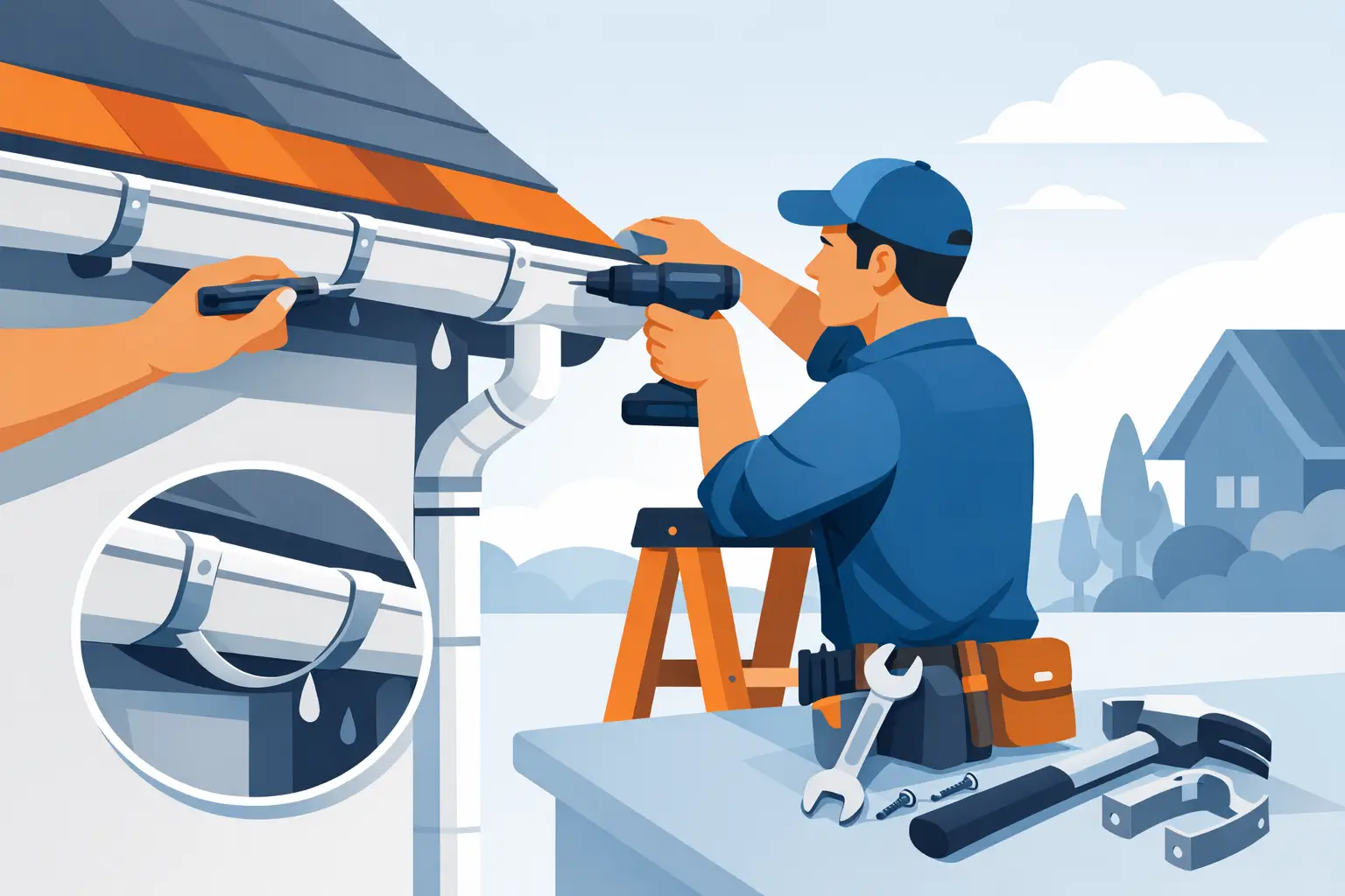 Sagging Gutter Brackets Repair Guide