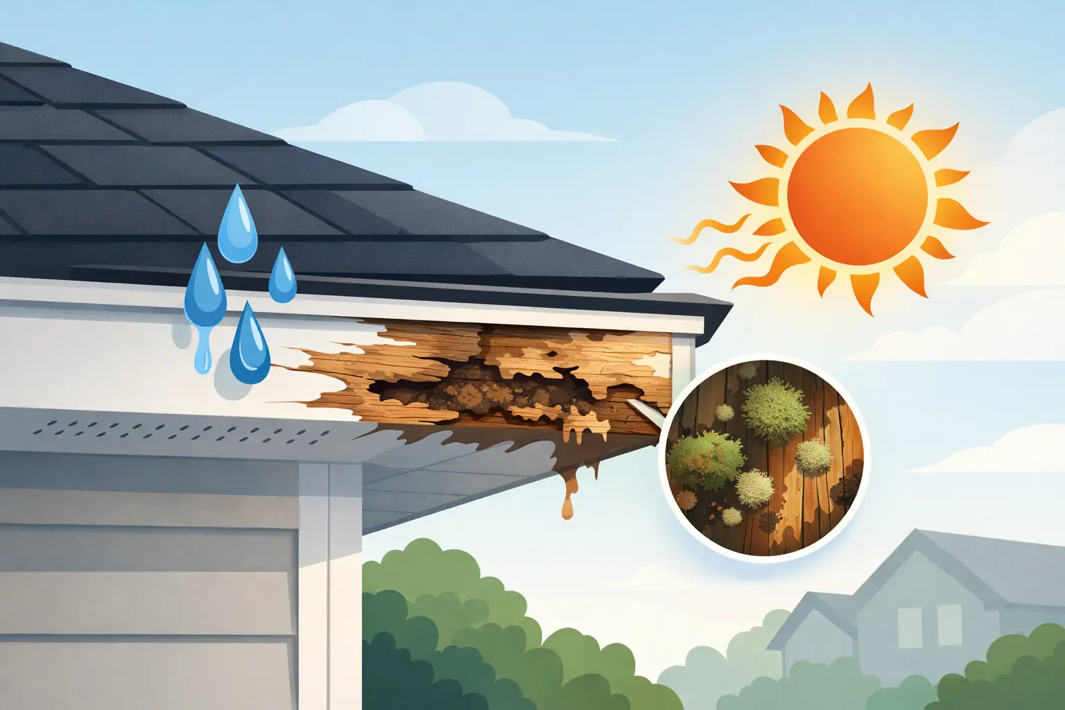 What Causes Fascia Board Rot?