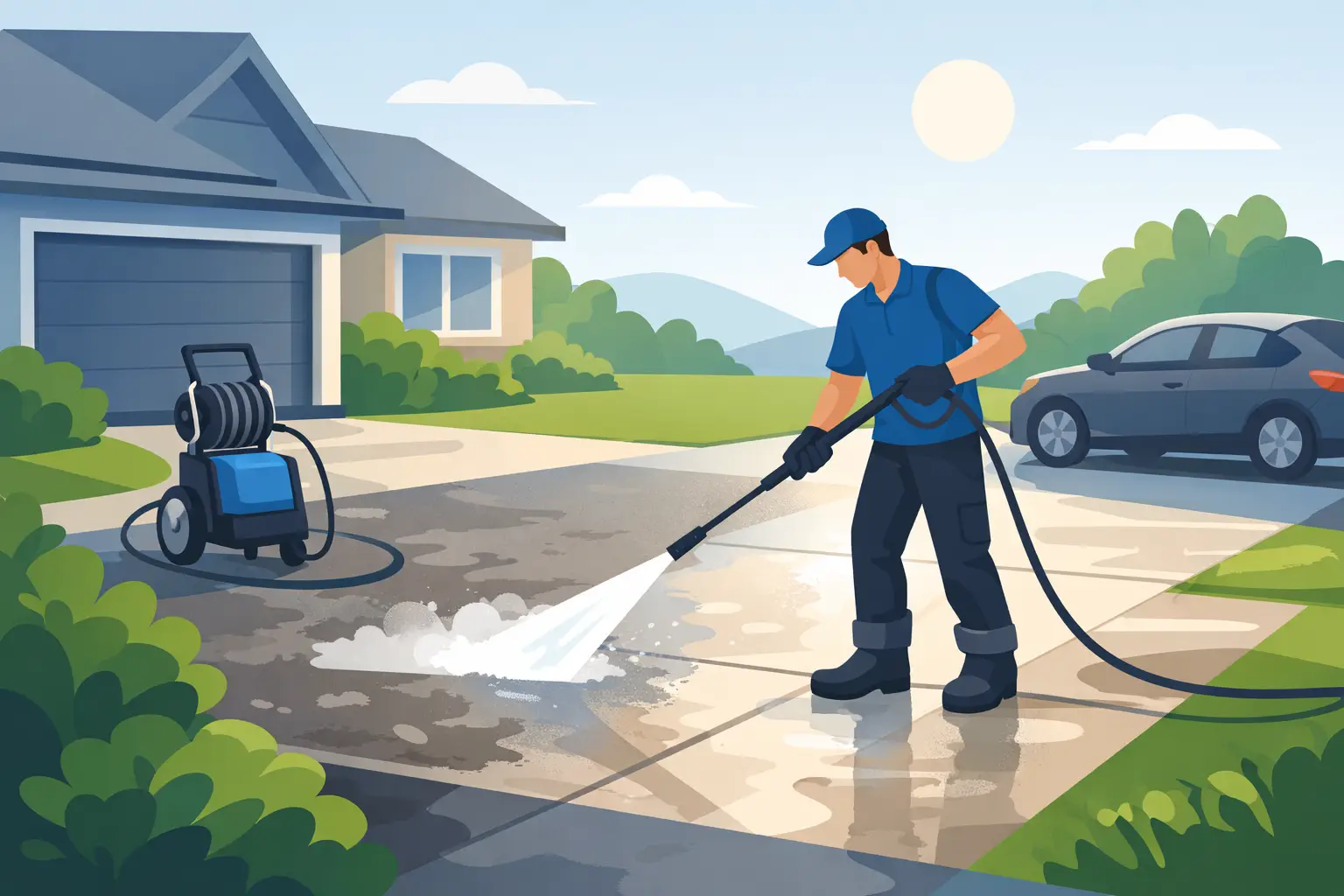 Driveway Pressure Washing: When It’s Worth It