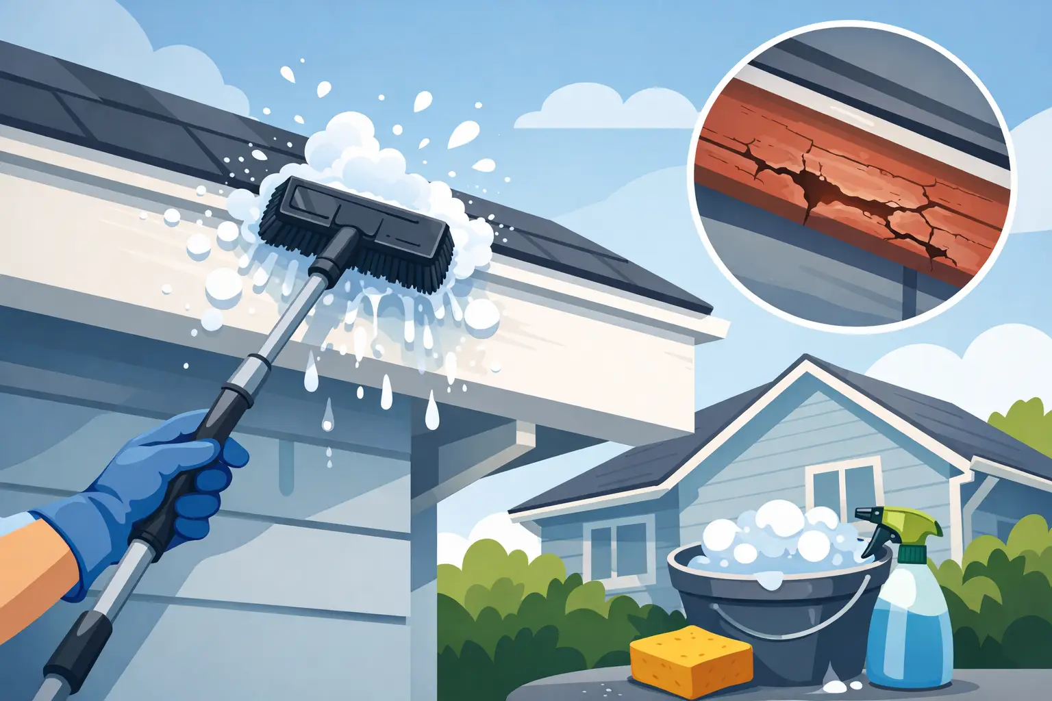 How to Clean Fascia Boards Without Damaging Them