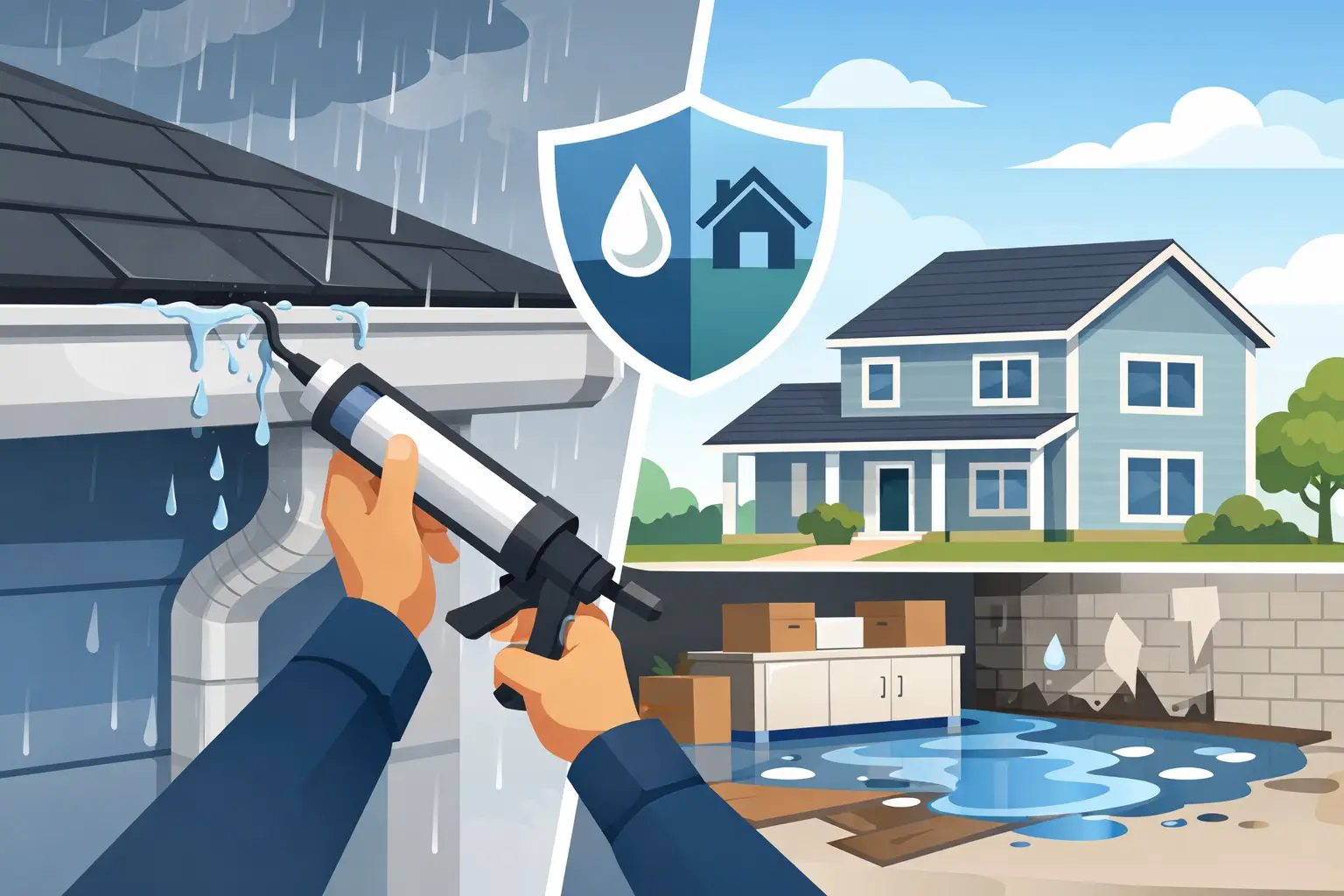 How to Stop Gutter Leaks Before Water Damage