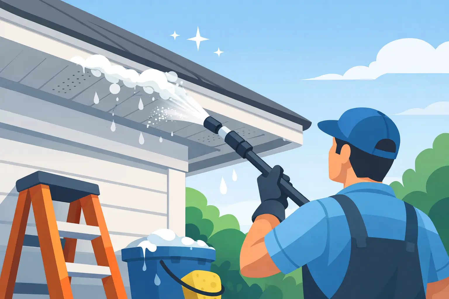 How to Clean House Soffits Without Damaging Them