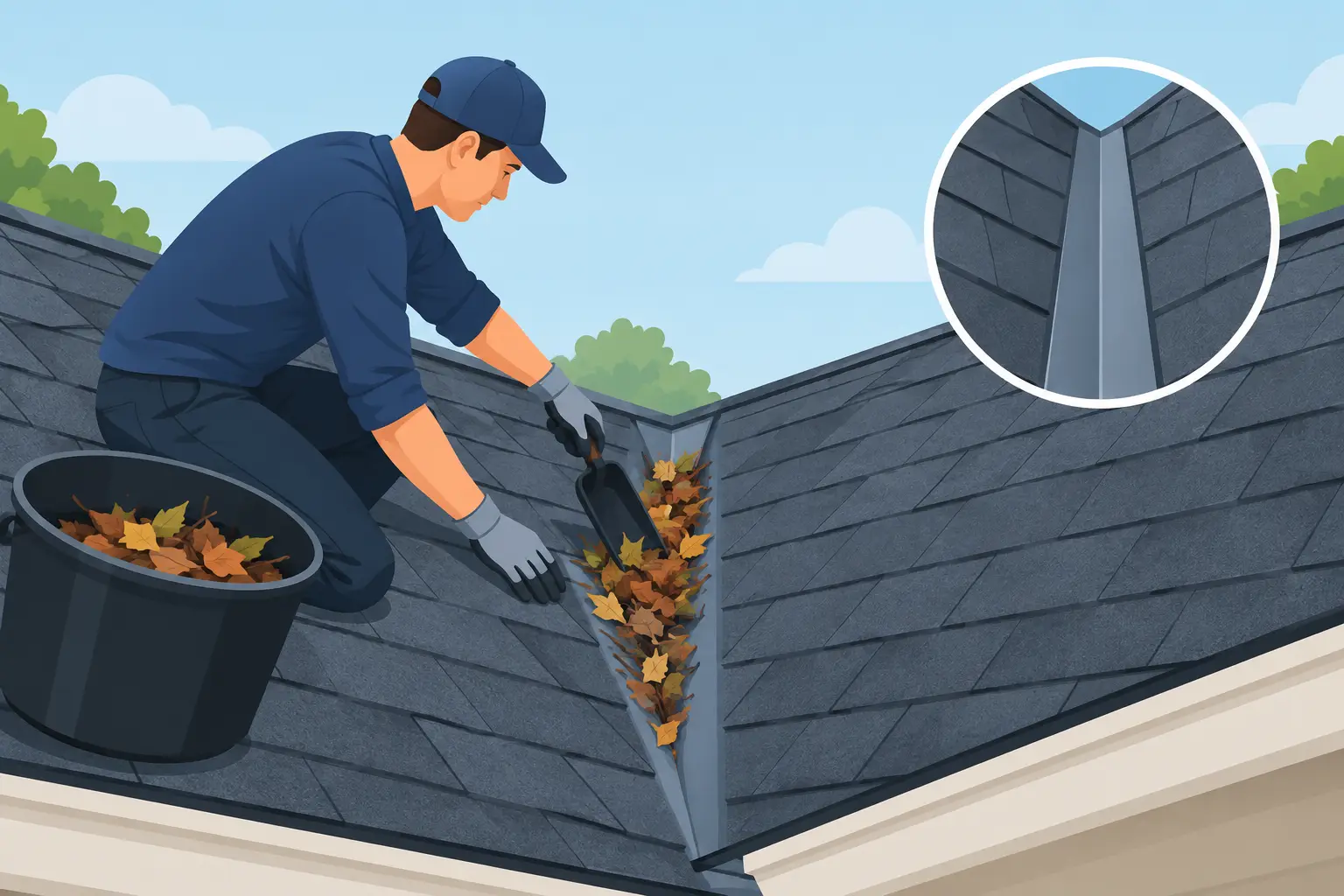 How to Clear Roof Valleys Without Causing Damage