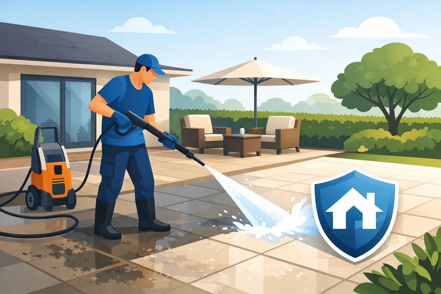 Patio Jet Washing Service That Protects Your Home