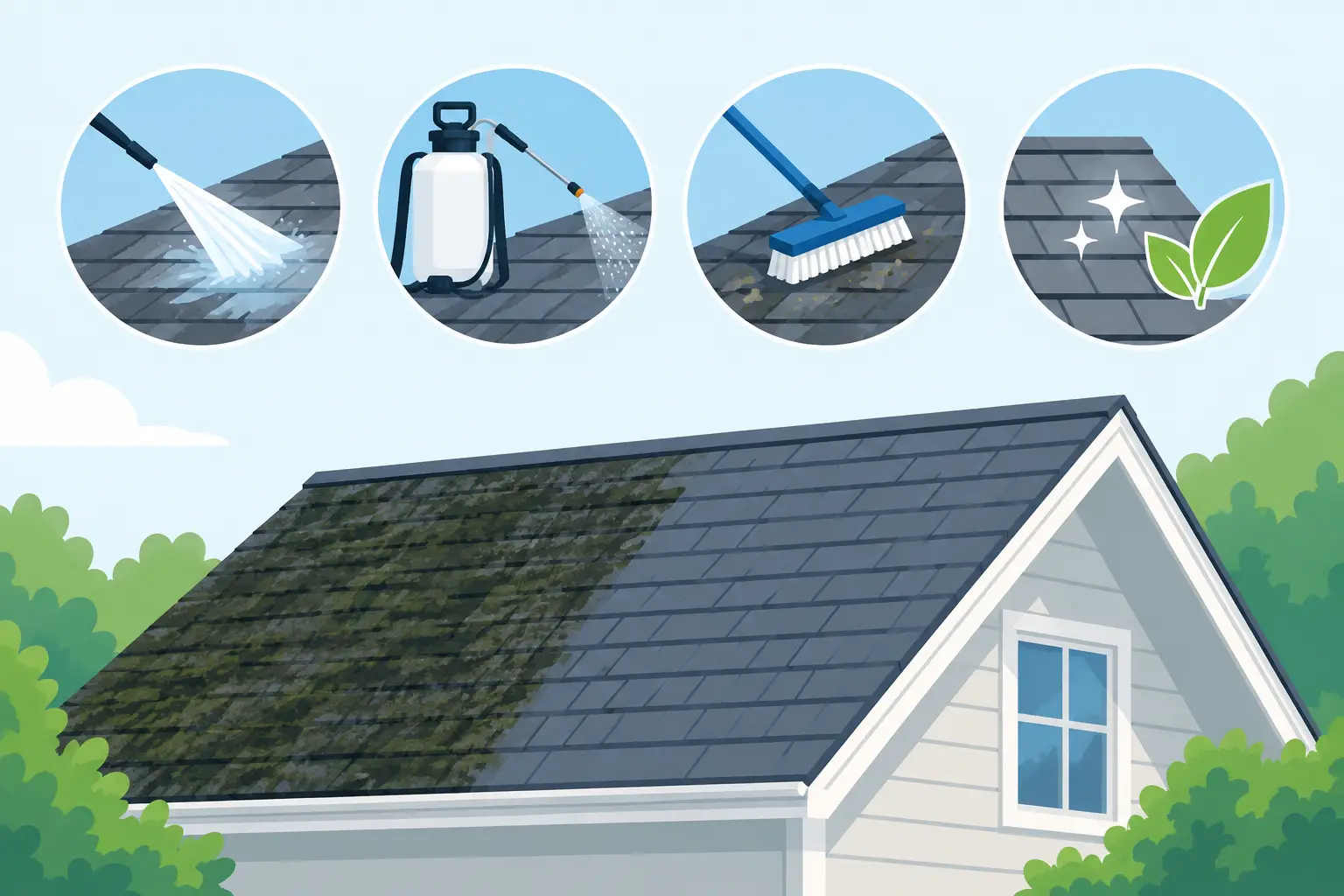 Roof Cleaning Methods Review: What Works Best